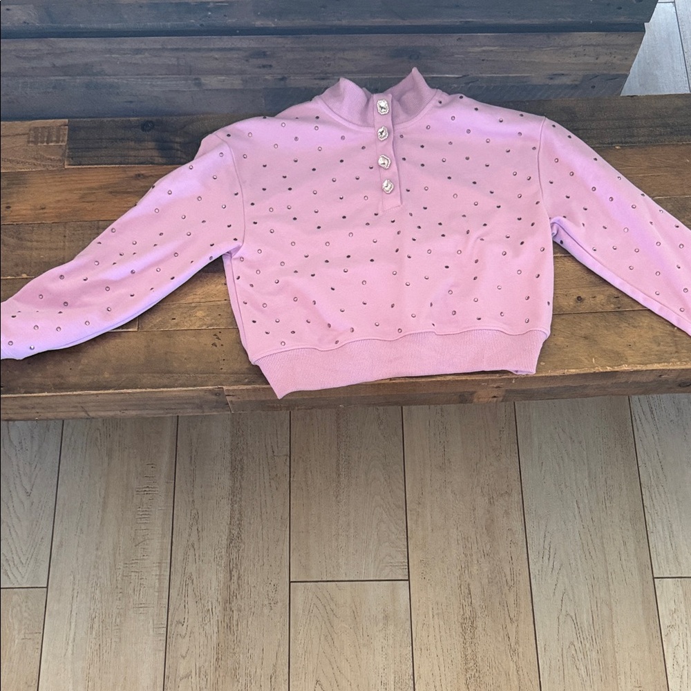 Purple Button-Up Kids Sweater